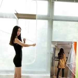 겨울 베란다 방풍 비닐 창문 방풍 비닐 커튼 바람막이 단열