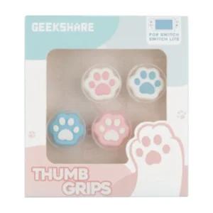 긱쉐어 닌텐도 스위치 / 스위치 라이트 파스텔 빅냥발 조이스틱 커버 솜사탕 4p
