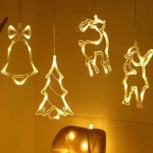 ( )LED 행잉 전구 산타 크리스마스트리나무 성탄트리 풀 미니 꾸미기 트리 조명 세트 LED 나무 전구