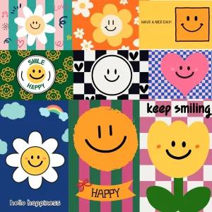 스마일 데이지 엽서 30장세트 생일 해피버스데이 축하 응원 감성 엽서 데코 엽서 인테리어 미니 포스터 선