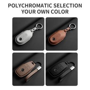 메르세데스 벤츠 A C E S G 클래스 W177 W205 용 전체 플립 가죽 자동차 원격 키 케이스 커버