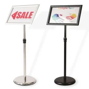 POP스탠드 입간판 실버 A3 (SB04)철제간반 배너걸이 거치대 광고판 안내판 메뉴판 포스터