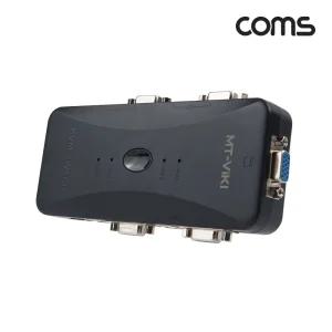 Coms VGA USB KVM 스위치 선택기 4:1 4포트 PC 4대4포트 4대 네트워크 모니터관리 손쉬운 다용도 주변장치