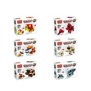 장난감 블록 어린이 선물 동물 합체 조립 로봇날 완구 블럭