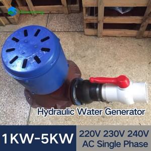 전기 물 터빈 수력 발전기 대체 전력 에너지 조명 충전 5KW 220V 240V