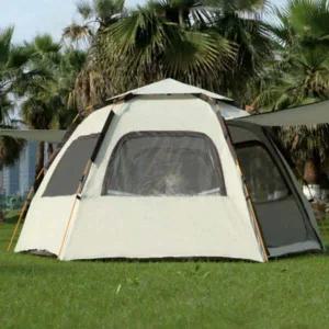 간편 접이식 캠핑 돔형 원터치 텐트 육각 구조 야외용