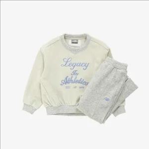 뉴발란스키즈(NB Kids) NBgC여아 부클포인트 기모 맨투맨 세트 NK9YF4804G(33)Oatmeal Melange