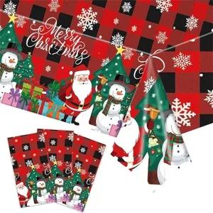 기회공작소 크리스마스 일회성 식탁보 장식 크리스마스소품 일회용매트6인용 10인용사용가능