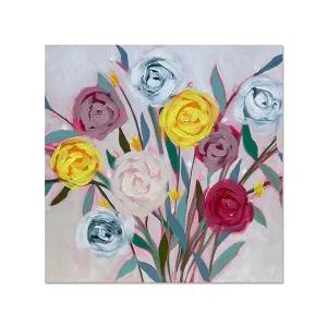 집들이선물 감성 꽃그림 포인트 유화 거실 인테리어 액자 (70x70cm)