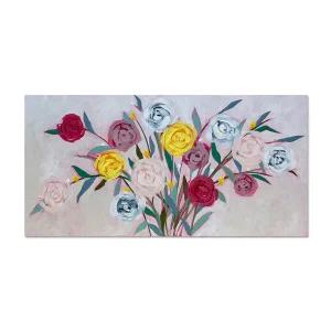 집들이선물 감성 꽃그림 포인트 유화 거실 인테리어 액자 (120x60cm)