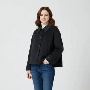 CC콜렉트 핸드메이드 칼라 크롭 코트 C254MSG153