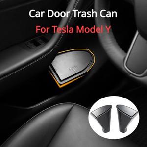 테슬라 호환 모델 호환 Y용 앞 문짝 쓰레기통 뒷좌석 아래 보관함 정리함 커버 포함 정리함 자동차 인테리