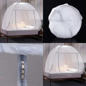 해충방지 원터치 모기장 180x200 텐트 모기망 침대모기장 모기장텐트 삼각모기장