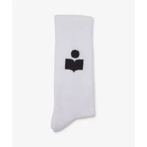 [이자벨마랑]실로키 로고 양말 - 화이트 CT001JFAA1C11A20WH 149301935