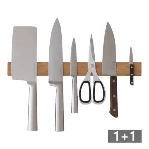 이놀 쉐프마스터 무타공 우드자석 칼걸이 50cm 1+1