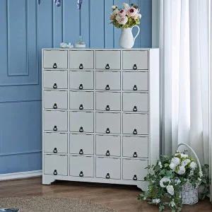 [버지니아]슈캐비넷 원목신발장 정리함 수납장 엔틱화이트