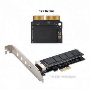 12 16핀 Mac SSD를 PCI-E 라이저 1X로 변환하는 12+16핀 2013- Pro Air 컨버터 카드 (A1493 A1502 A1465 호
