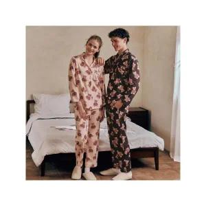 [솔브]비너스 곰돌이 나염 남여공용 커플 파자마 SEV25MWS W_P412669751