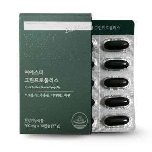 여에스더 그린프로폴리스 900mg x 30캡슐 (1개월분) 면역 아연 비타민D 항산화