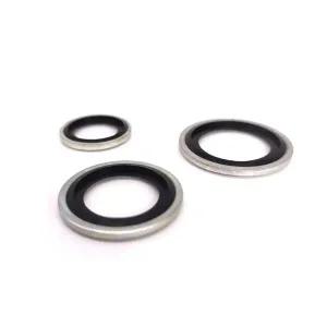 호환  M6-M48 메트릭 화이트 아연 도금 결합 개스킷 유압 조인트 씰링 결합 개스킷 10 개