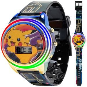 소년, 소녀, 성인 모두를 위한 Accutime 키즈 포켓몬 디지털 LCD 쿼츠 워치