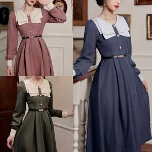 [에이치플러스몰]진주버튼 경성의복대여 복고의상 경성드레스 복고