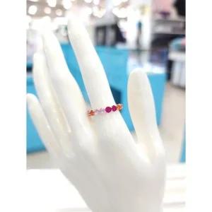 세이브존05 Pretty 큐빅 오링반지(멀티핑크)2 RDD24030022