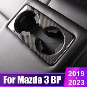 mazda 호환 3 BP 2019 2020 스테인레스 스틸 카시트 뒷줄 워터 컵 홀더 커버 프레임  스티커 액세서리