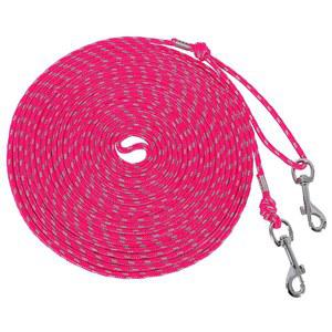 반사 고양이 목줄 - 30피트 케이블 아웃 탈출 방지 워킹 야드 길고 내구성이 뛰어난 안전 훈련 놀이 강아지/고양이/작은 동물(핫핑크)을 위한 야외
