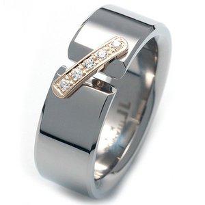 [타티아스]T-526 DIA 다이아몬드 티타늄 반지, 이니셜 무료, 무료배송, 맞춤제작, 평생 A/S