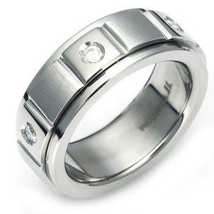 [타티아스]T-957 DIA 다이아몬드 티타늄 반지, 이니셜 무료, 무료배송, 맞춤제작, 평생 A/S