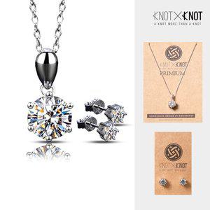 [KNOTXKNOT] 최고등급 모이사나이트 1-2캐럿 목걸이 귀걸이 택1