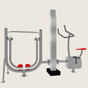 TK 공중걷기+자전거 2인용 스텐 복합형 VKSP-4836