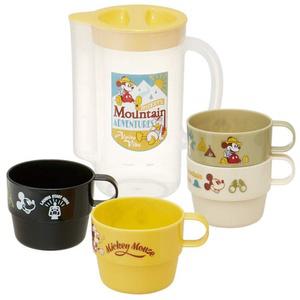 스케이터 (skater) 스태킹 컵 4개조 케이스 첨부 미키 마우스 디즈니 850ml KS32S