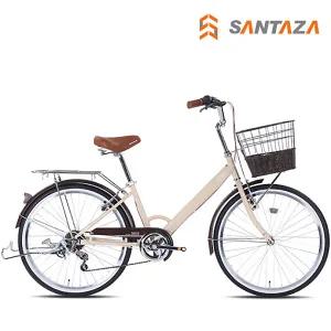 2026 산타자 클래식 여성용자전거 달리아 24/26인치 7단 시마노 변속레버 무료조립