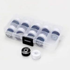 [콩심팥심]블랙 화이트 미싱 밑실 세트 옷수선 재봉실 실세트 실세트 재봉틀실