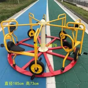 회전 세발 자전거 놀이기구 원형 세발자전거 놀이터 펜션