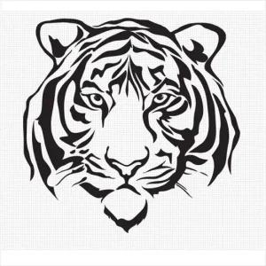 D24 호랑이02 대형 데칼스티커 TKL-21 활용도높은 편리한 튜닝스티커 꾸미기 자동차튜닝