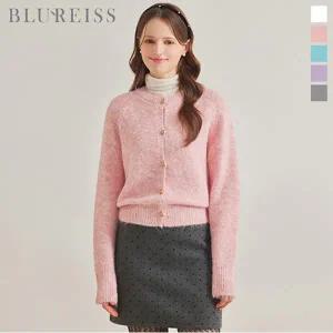 [블루레이스] 파스텔 라운드넥 울니트 가디건_B5W1KC4701