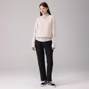 에버라스트 여성 테이퍼드핏 기모 바지 슬랙스