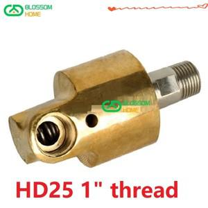 회전 조인트 360 로터리 물 공기 오일 스위블 커플링 스프레이 범용 커넥터 황동 유니온 HD25 1 인치