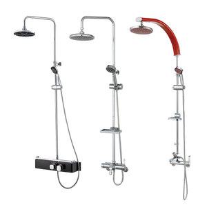 레드 실버컬러 해바라기샤워기 폭포수 대샤워바 샤워수전 샤워바 욕실수전 욕실샤워기 레인샤워 샤워기수전