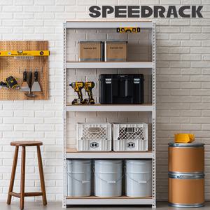 수납선반 스피드랙 V2 5단 철제선반 저소음 무볼트 조립식앵글 캠핑용품 정리 진열대 베란다 펜트리 발코니 수납장 팬트리 SPEEDRACK 다용도실 물류 창고앵글 경량렉 학교 실내 체육관 매장 물품 정리 진열대 선반장