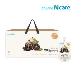 천호엔케어 흑마늘 프리미엄 80ml 30팩 1박스 / 100% 국산 남해안 마늘