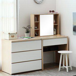 [보루네오하우스][보루네오 하우스] 아르메 레스트 와이드 3단 서랍장+수납 화장대