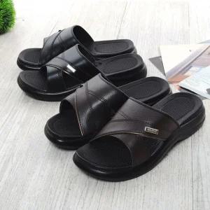 투고 남성 발편한 이중쿠션 비죠 오피스 슬리퍼 / 남성 사무실 슬리퍼