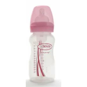 닥터브라운 와이드넥 옵션스핑크젖병 270ml 1개입 핑크