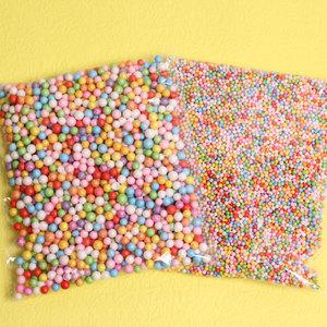 칼라스티로폼 알갱이/2mm, 6-8mm/9g/컬러볼/완충제