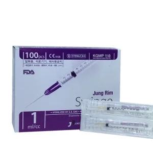 정림 일회용주사기 1ml 26Gx13mm 100개입