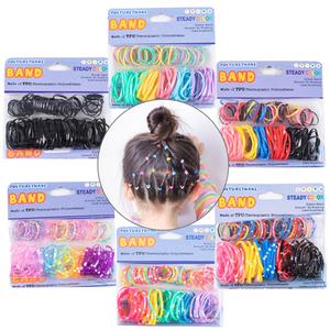 (칼라 머리끈 C타입) 고무줄 고무밴드 헤어밴드 머리핀,고무끈